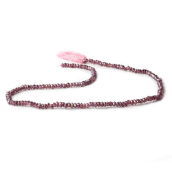 3mm Metallic Rhodolite Garnet Faceted Rondelle Beads 13 inch 174 pieces (ONLINE ORDER ONLY)