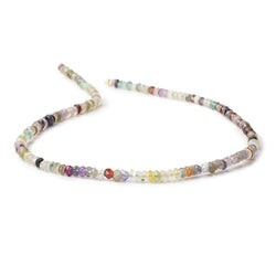 3mm Multi Gemstone Faceted Rondelle Beads 13 inches 72 pieces (ONLINE ORDER ONLY)