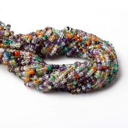 3mm Multi-gemstone Faceted Rondelle Beads 15 inch 170 pieces (ONLINE ORDER ONLY)