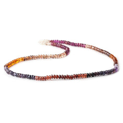 3.5mm Multi Gemstone Plain Rondelle Beads 13.5 inch 160 pieces (ONLINE ORDER ONLY)
