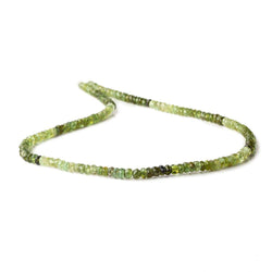 3mm Multi Green Tourmaline Faceted Rondelle Beads 14 inch 175 beads (ONLINE ORDER ONLY)