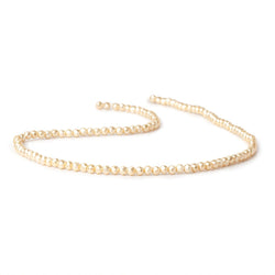 3mm Pale Yellow Shell Pearl Micro Faceted Rounds 12.75 inch 114 Beads (ONLINE ORDER ONLY)