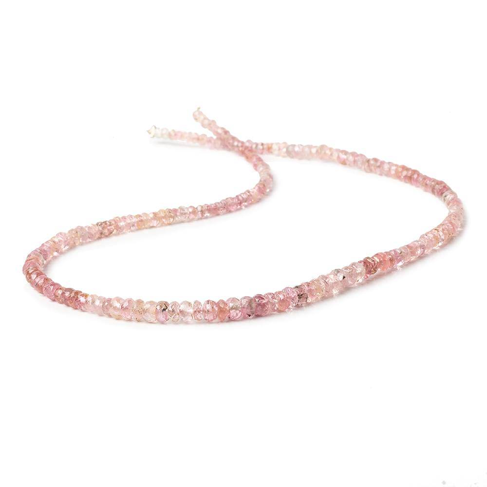 3mm Pink Tourmaline Faceted Rondelle Beads 16 inch 166 pcs AA Grade (ONLINE ORDER ONLY)