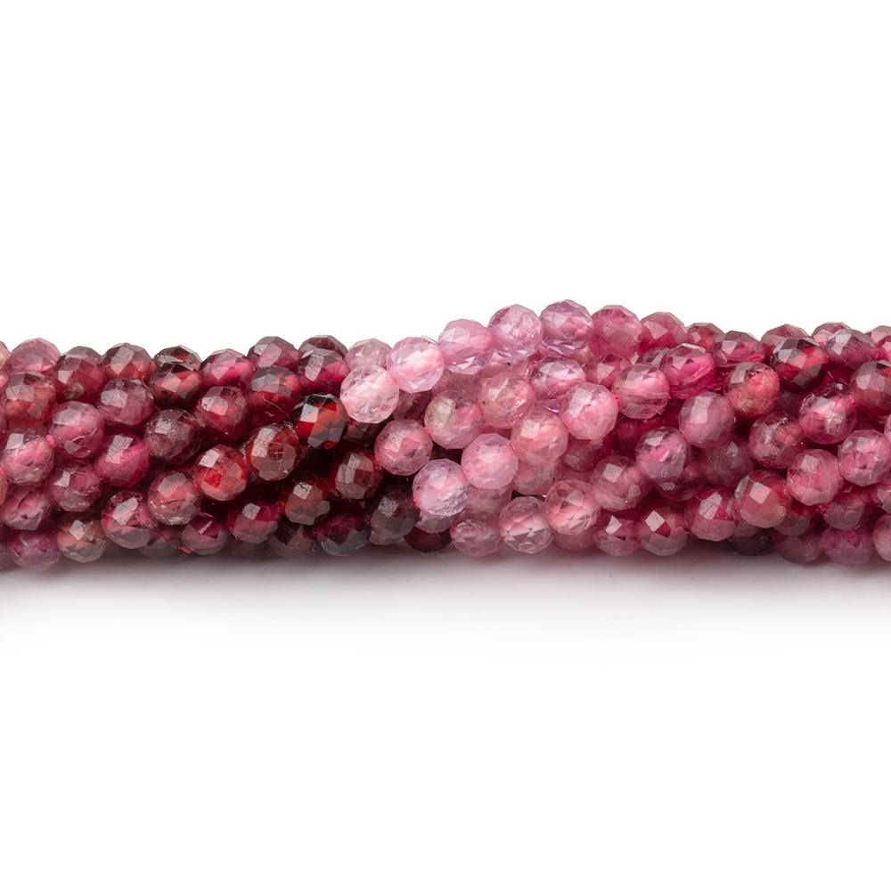 3mm Shaded Magenta Spinel Micro Faceted Round Beads 12.5 inch 96 pieces AA (ONLINE ORDER ONLY)