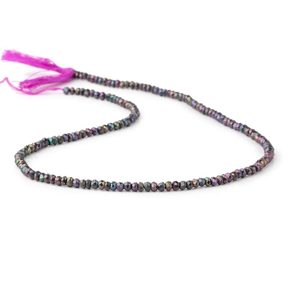 3mm Violet Mystic Spinel Faceted Rondelle Beads 13 inches 150 pieces (ONLINE ORDER ONLY)