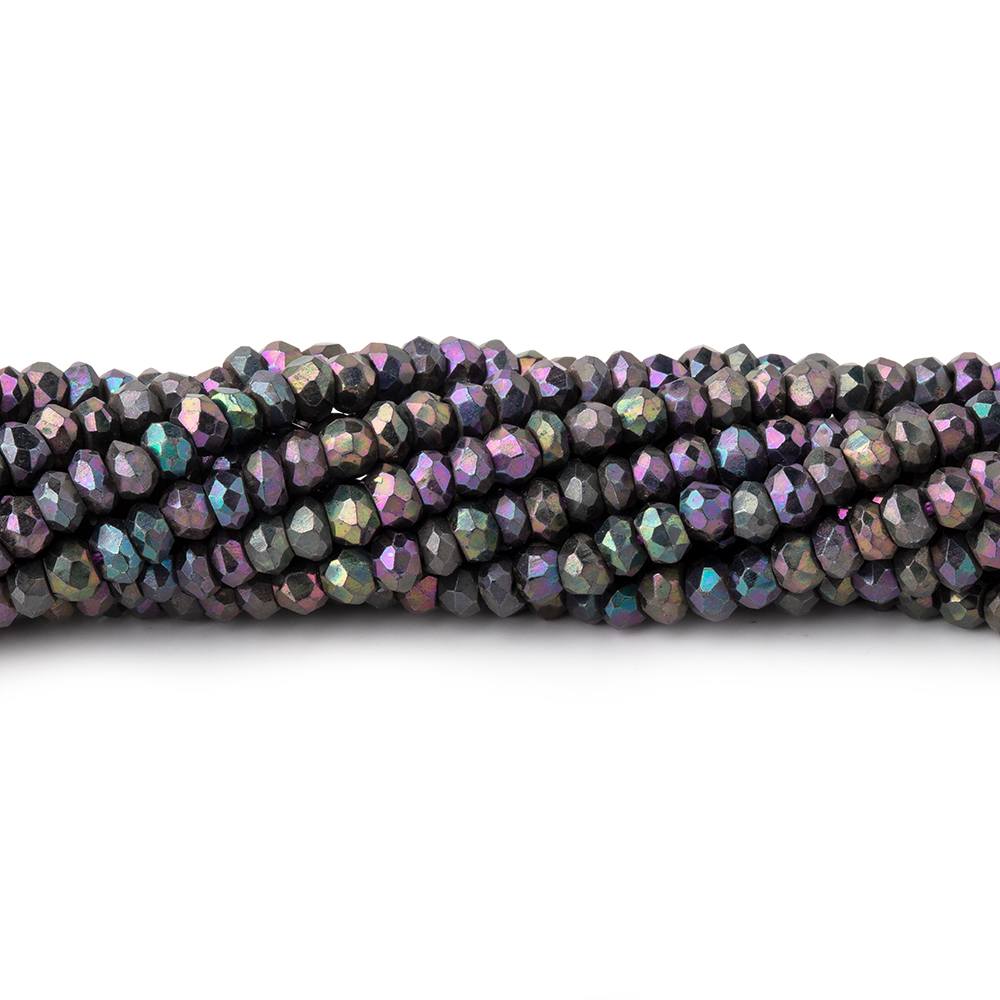 3mm Violet Mystic Spinel Faceted Rondelle Beads 13 inches 150 pieces (ONLINE ORDER ONLY)