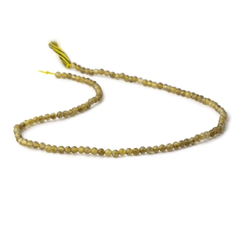 3mm Yellow Labradorite Micro Faceted Round Beads 13 inch 112 pieces (ONLINE ORDER ONLY)