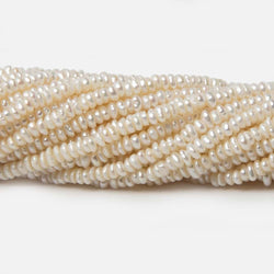 3x2.8mm Off White Center Drilled Baroque Freshwater Pearls 14 inch 245 pieces (ONLINE ORDER ONLY)