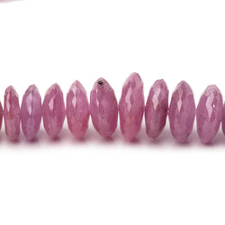 4-13mm Ruby German Faceted Rondelle Beads Glass Filled 16 inch 145 pieces (ONLINE ORDER ONLY)