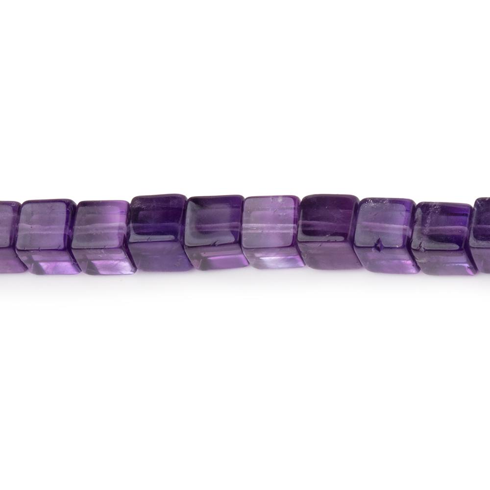 4-4.5mm Dark Amethyst Plain Cube Beads 14 inch 76 pieces (ONLINE ORDER ONLY)