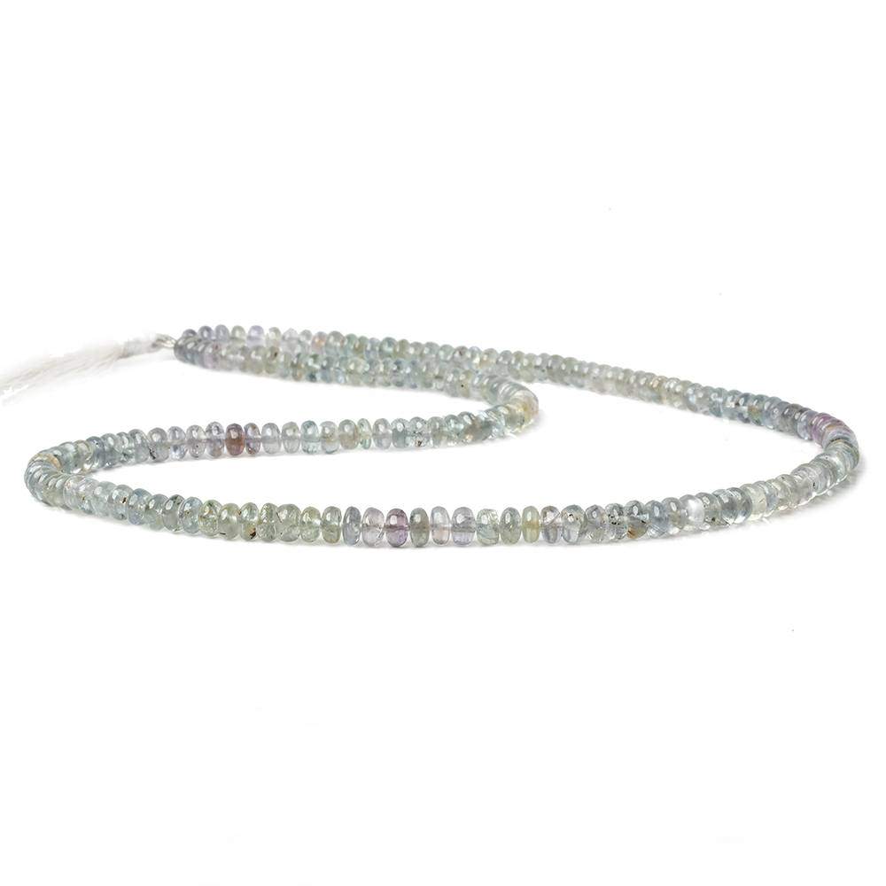 5-6mm Fancy Sapphire Plain Rondelles 18 inch 155 Beads AA (ONLINE ORDER ONLY)