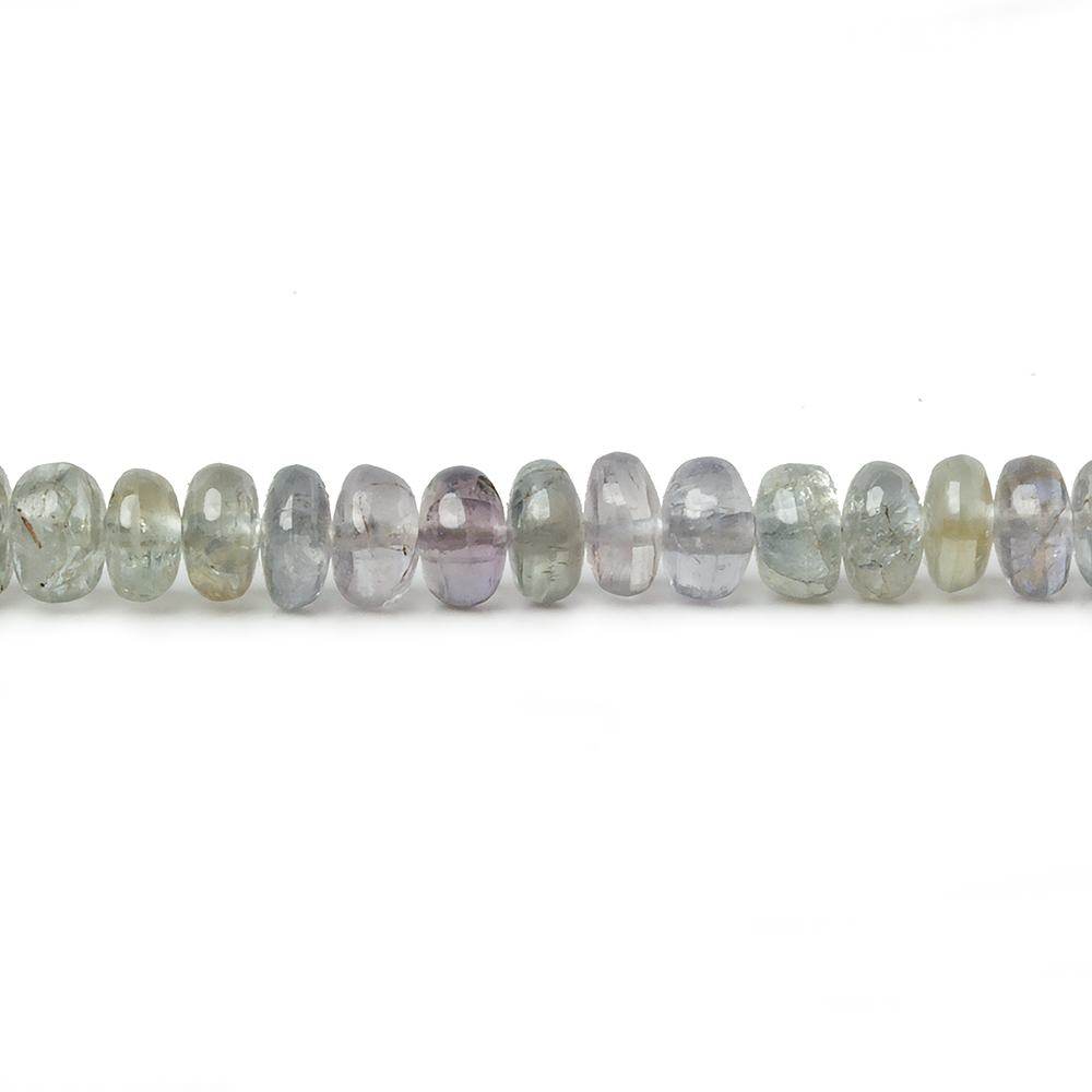 5-6mm Fancy Sapphire Plain Rondelles 18 inch 155 Beads AA (ONLINE ORDER ONLY)