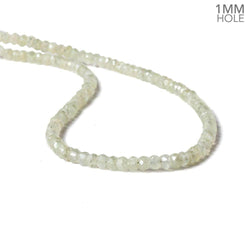 4-4.5mm Mystic Prehnite faceted rondelle beads 1mm hole 12 inch 112 pieces (ONLINE ORDER ONLY)