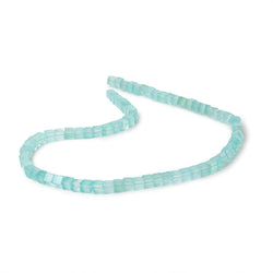 4-4.5mm Seafoam Blue Chalcedony Plain Cube Beads 14.5 inch 80 pieces (ONLINE ORDER ONLY)