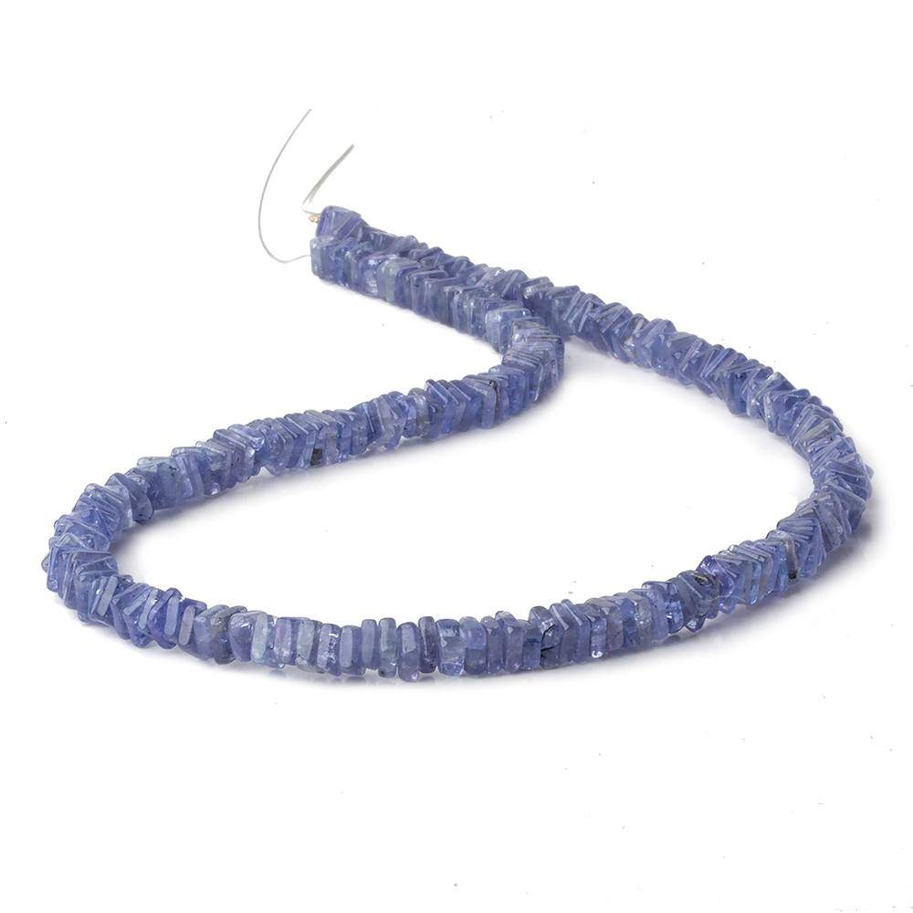 4-4.5mm Tanzanite plain square heshi beads 14 inch 215 pieces A (ONLINE ORDER ONLY)