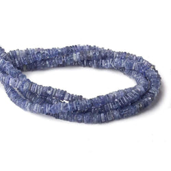 4-4.5mm Tanzanite plain square heshi beads 14 inch 215 pieces A (ONLINE ORDER ONLY)