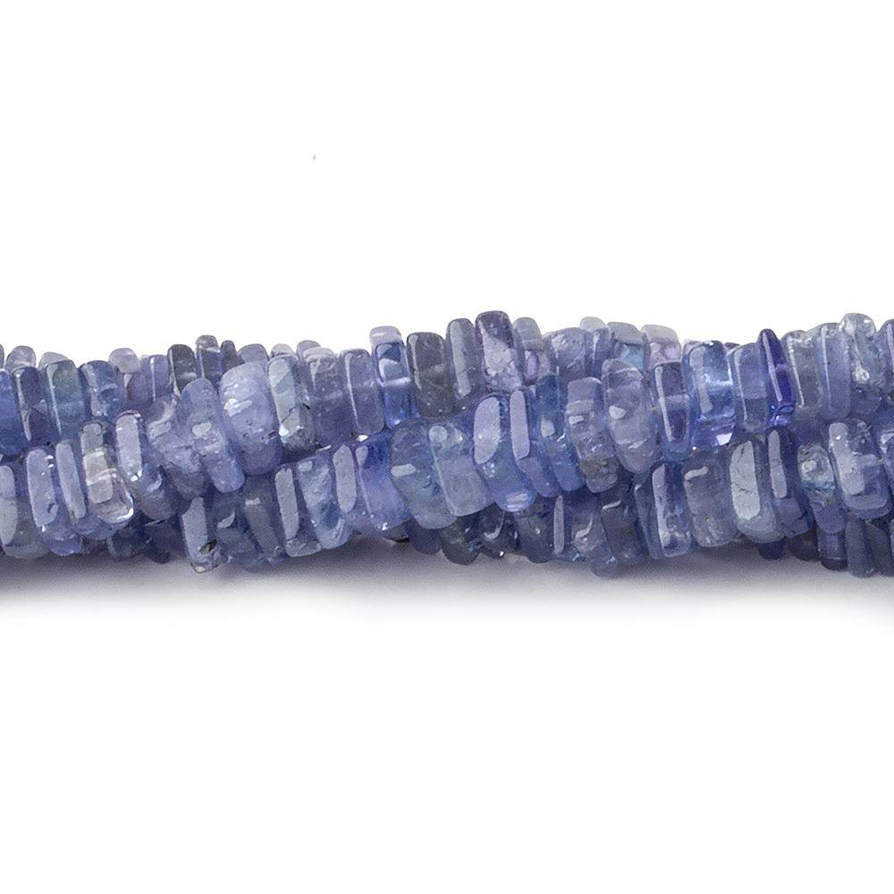 4-4.5mm Tanzanite plain square heshi beads 14 inch 215 pieces A (ONLINE ORDER ONLY)