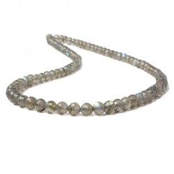 4-5.5mm Labradorite faceted round beads 15 inches 85 pieces AA (ONLINE ORDER ONLY)