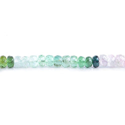 4-5.5mm Multi-Color Tourmaline Faceted Rondelle, A Grade (ONLINE ORDER ONLY)