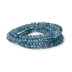 4-5.5mm Santa Maria Aquamarine Faceted Rondelles 16 inch 148 Beads AA (ONLINE ORDER ONLY)