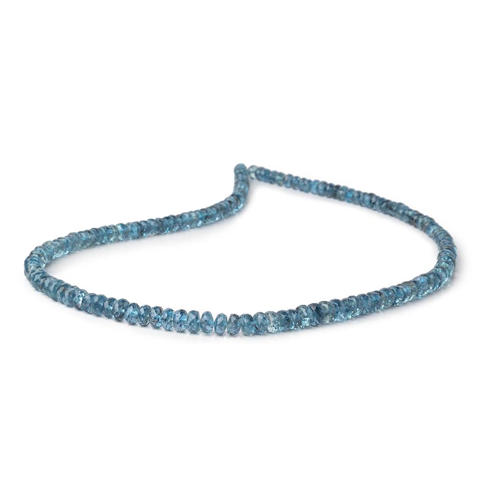 4-5.5mm Santa Maria Aquamarine Faceted Rondelles 16 inch 148 Beads AA (ONLINE ORDER ONLY)