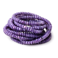 4-6mm Charoite Plain Rondelle Beads 17.75 inch 172 pieces AAA (ONLINE ORDER ONLY)