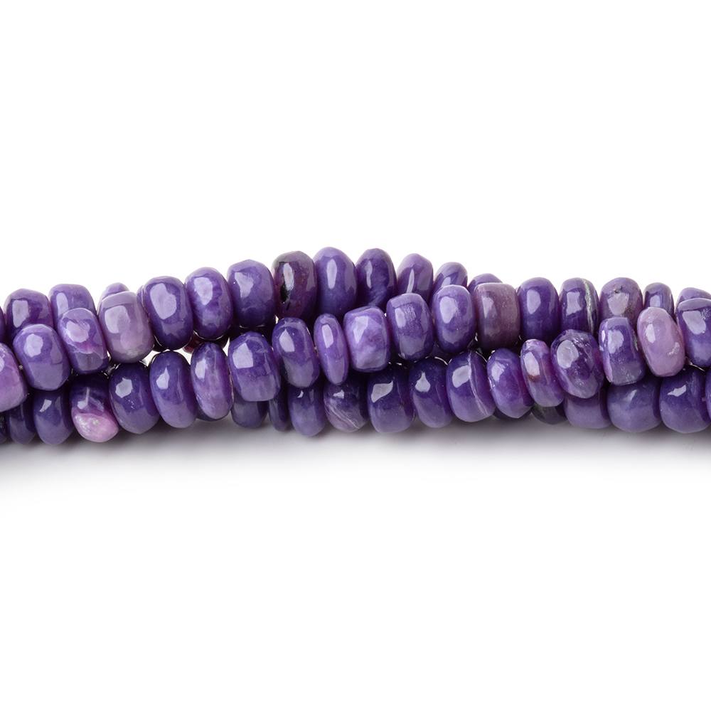 4-6mm Charoite Plain Rondelle Beads 17.75 inch 172 pieces AAA (ONLINE ORDER ONLY)