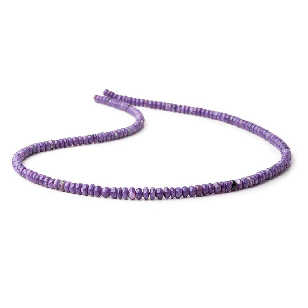 4-6mm Charoite Plain Rondelle Beads 17.75 inch 172 pieces AAA (ONLINE ORDER ONLY)