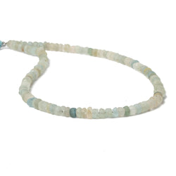 4-5mm Frosted Multi Color Beryl Plain Rondelle Beads 13 inch 110 pieces (ONLINE ORDER ONLY)