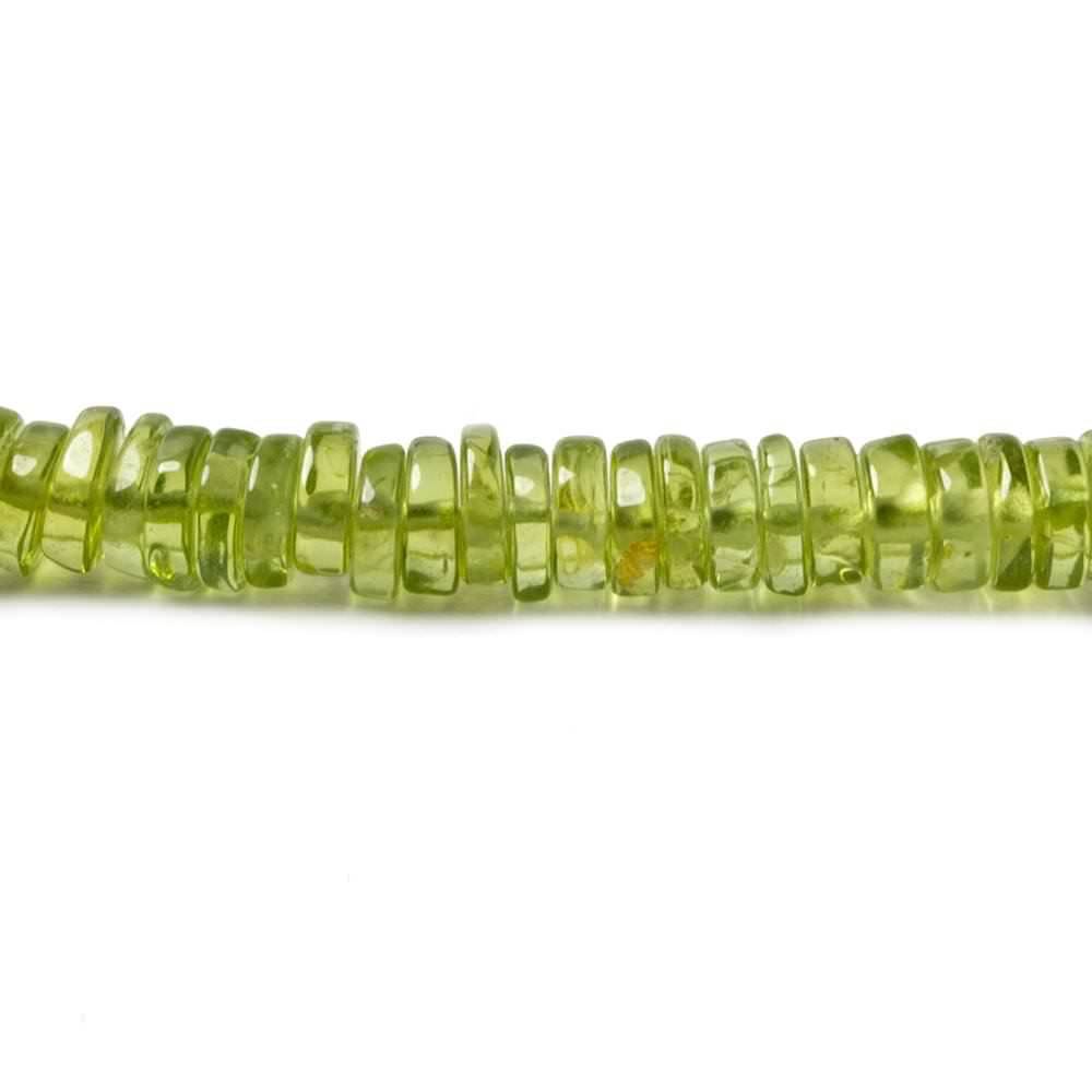 4-5mm Peridot Plain Rondelles 16 pieces 247 pieces (ONLINE ORDER ONLY)