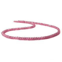 3-5mm Ruby faceted rondelle beads 16 inch 145 pieces (ONLINE ORDER ONLY)