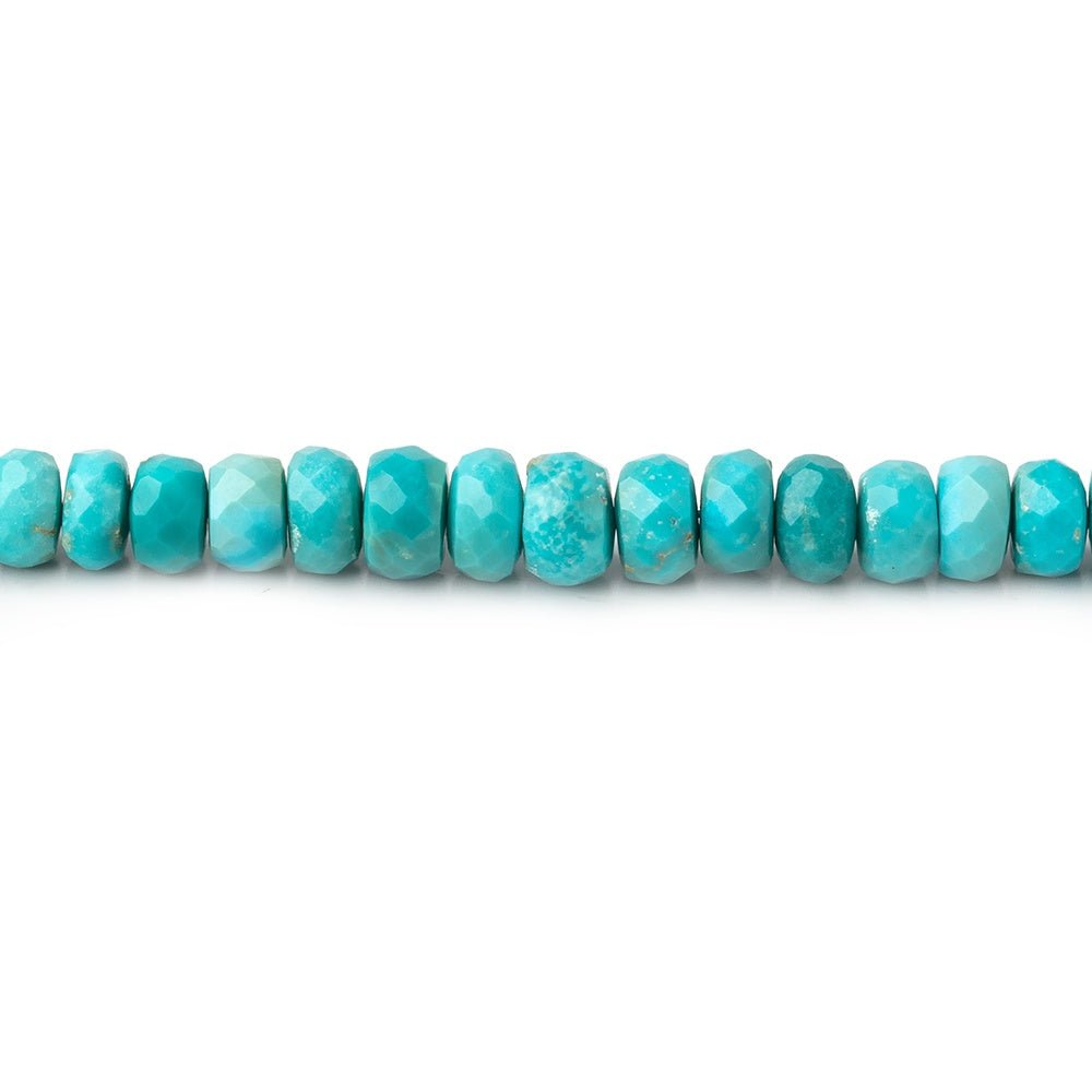 4-5mm Sleeping Beauty Turquoise Faceted Rondelle Beads 15.75 inch 160 pieces (ONLINE ORDER ONLY)