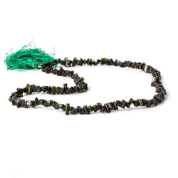 4-6mm Green Tourmaline Natural Tube Beads 16 inch 209 pieces (ONLINE ORDER ONLY)