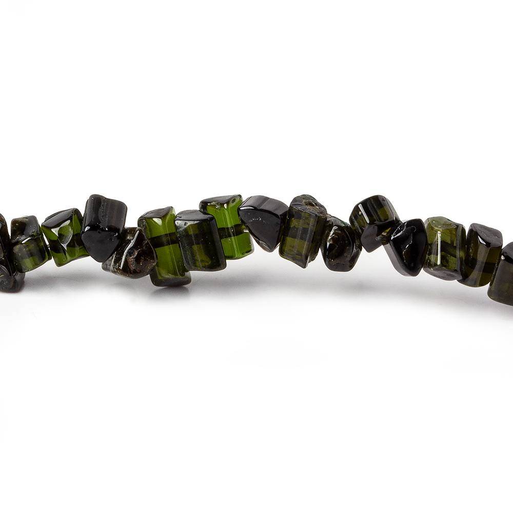 4-6mm Green Tourmaline Natural Tube Beads 16 inch 209 pieces (ONLINE ORDER ONLY)