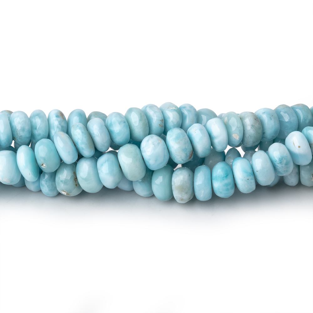 4-6mm Larimar Plain Rondelle Beads 18 inch 154 pieces AA (ONLINE ORDER ONLY)