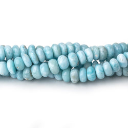 4-6mm Larimar Plain Rondelle Beads 18 inch 154 pieces AA (ONLINE ORDER ONLY)