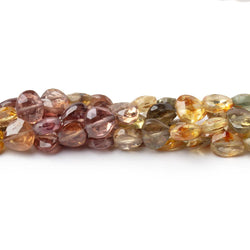 4-6mm Multi Color Golden Zircon Faceted Heart 16 inch 87 Beads AA (ONLINE ORDER ONLY)