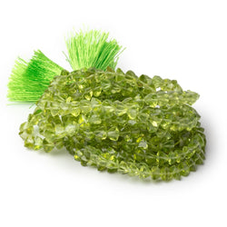 4-6mm Peridot Faceted Trillion Beads 16 inch 93 pieces AA (ONLINE ORDER ONLY)
