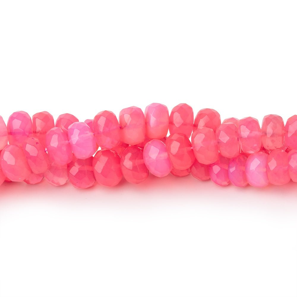 4-6mm Pink Ethiopian Opal Faceted Rondelle Beads 16 inch 133 pieces AA (ONLINE ORDER ONLY)