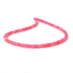 4-6mm Pink Ethiopian Opal Faceted Rondelle Beads 16 inch 133 pieces AA (ONLINE ORDER ONLY)