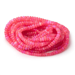 4-6mm Pink Ethiopian Opal Faceted Rondelle Beads 16 inch 133 pieces AA (ONLINE ORDER ONLY)
