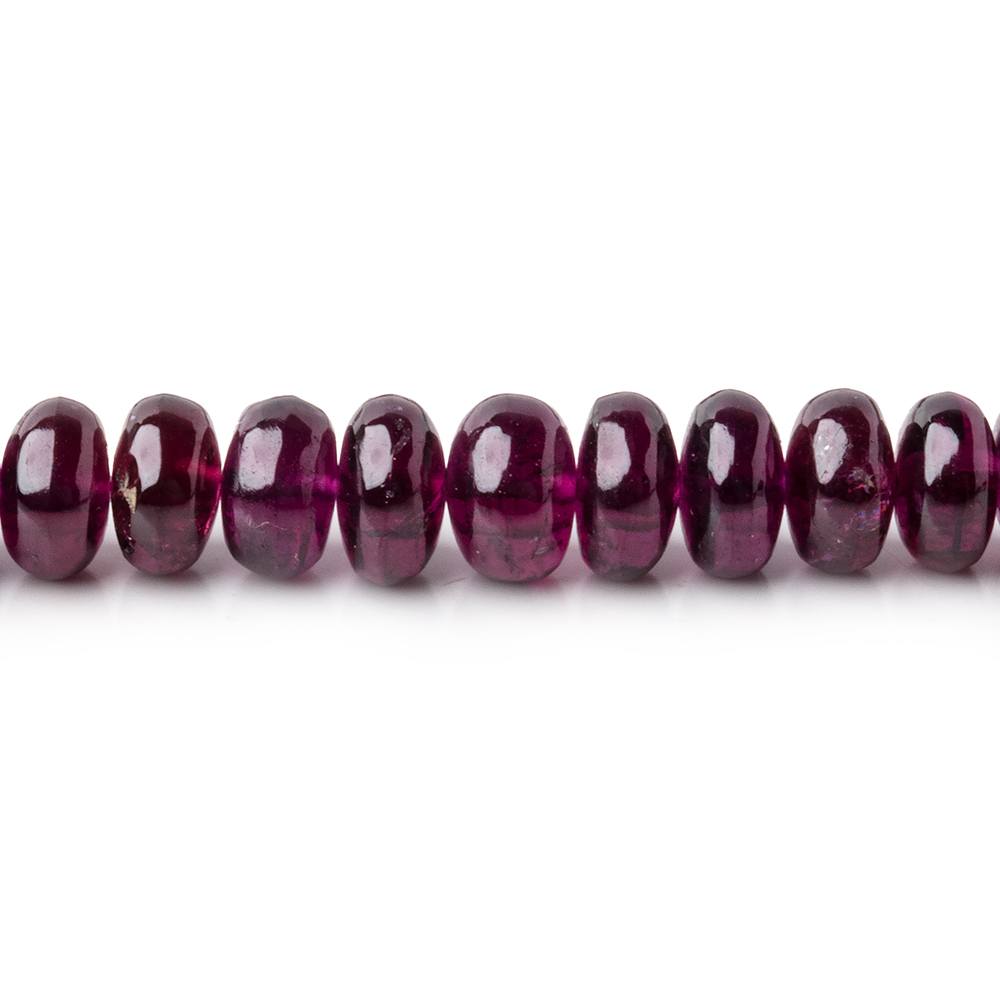 4-6mm Rhodolite Garnet plain rondelle beads 18 inch 148 pieces AA (ONLINE ORDER ONLY)