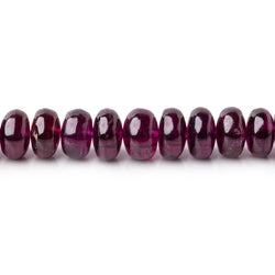 4-6mm Rhodolite Garnet plain rondelle beads 18 inch 148 pieces AA (ONLINE ORDER ONLY)