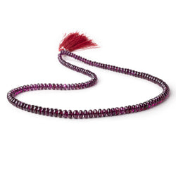 4-6mm Rhodolite Garnet plain rondelle beads 18 inch 148 pieces AA (ONLINE ORDER ONLY)