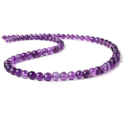 4-7.5mm Amethyst plain rounds 18 inch 80 pieces (ONLINE ORDER ONLY)