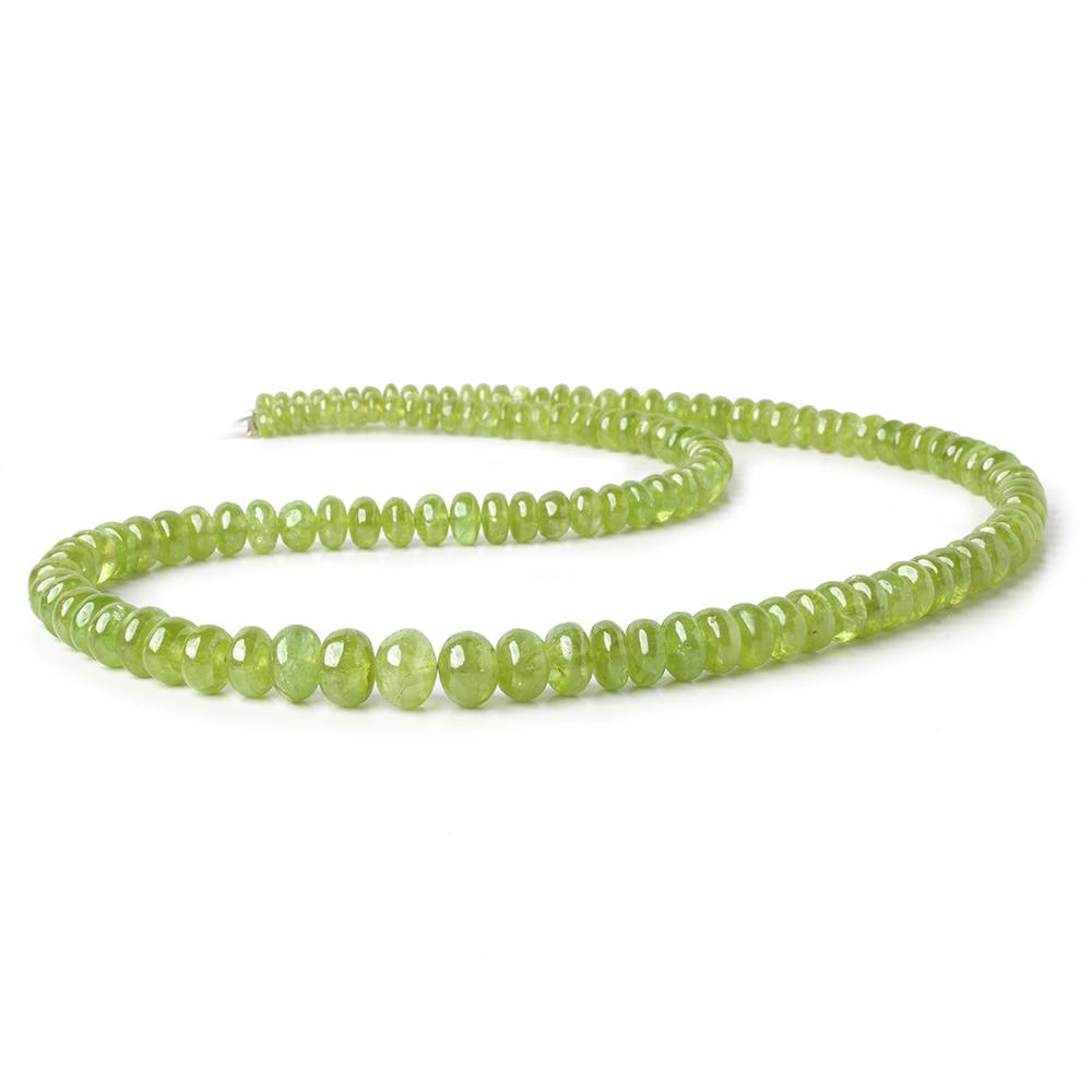 4-7.5mm Grossular Garnet plain rondelles 18 inch 130 beads (ONLINE ORDER ONLY)