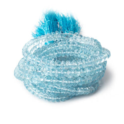 4-7mm Aquamarine Faceted Rondelle Beads 16 inch 142 pieces AA (ONLINE ORDER ONLY)