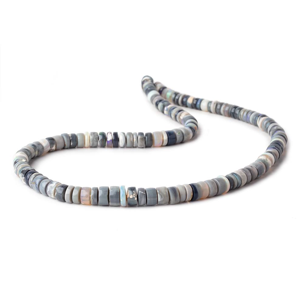 4-7mm Australian Opal Plain Heishi Beads 16 inch 147 pieces AA