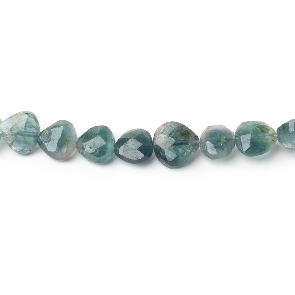 4-7mm Bi-Color Indicolite Tourmaline Faceted Heart 15.5 inch 78 Beads (ONLINE ORDER ONLY)