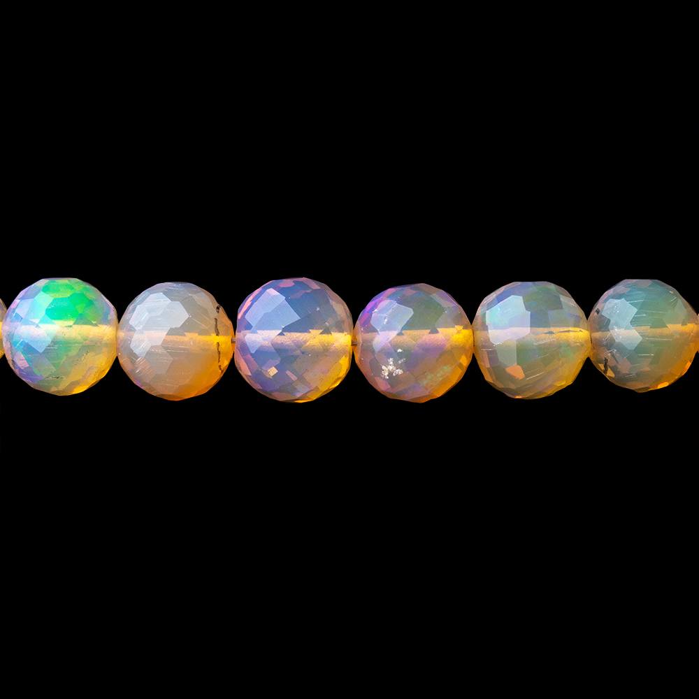 4-7mm Ethiopian Opal Faceted Round Beads 17 inch 97 pieces AAA (ONLINE ORDER ONLY)